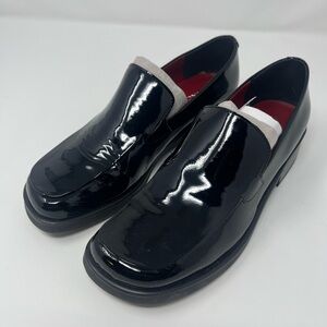 FRANCO SARTO Flex Slip On Bocca Leather Loafer Sz 7M Black Patent Women's NEW